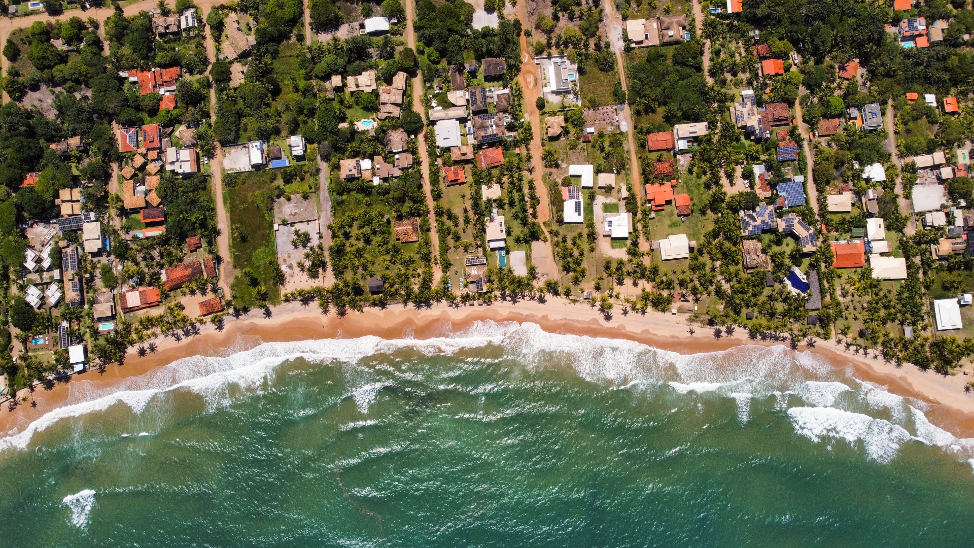 Vista aérea 360° da Península de Maraú